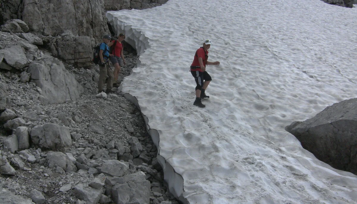 Beim Klettern in den Loferer Steinbergen | © Drexler Magarete