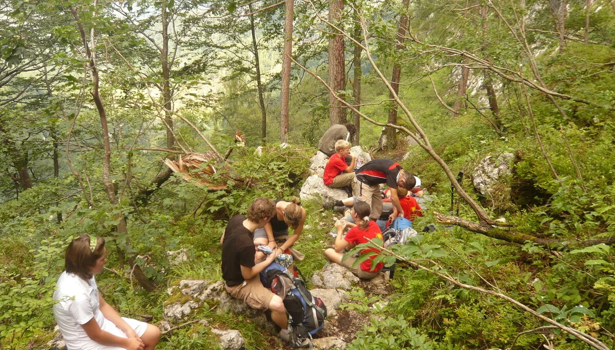 Beim Klettern in den Loferer Steinbergen | © Drexler Magarete