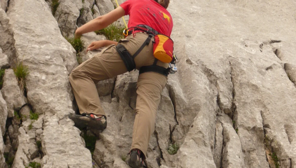Beim Klettern in den Loferer Steinbergen | © Drexler Magarete