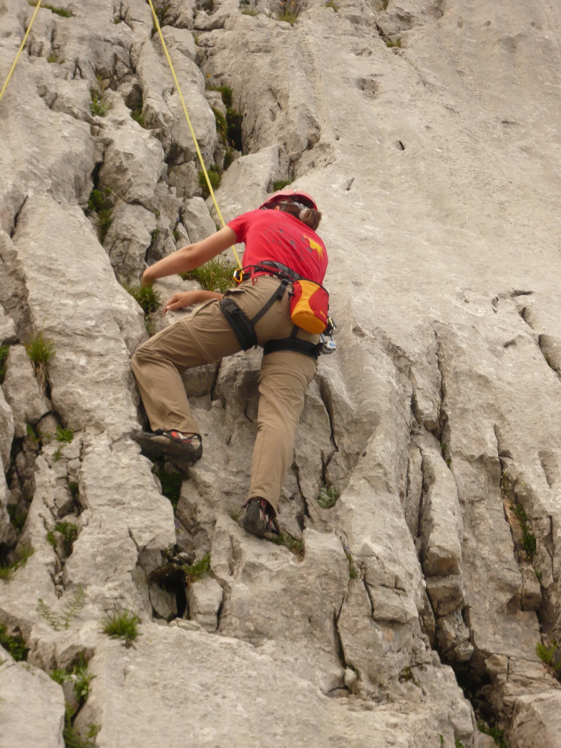 Beim Klettern in den Loferer Steinbergen | © Drexler Magarete