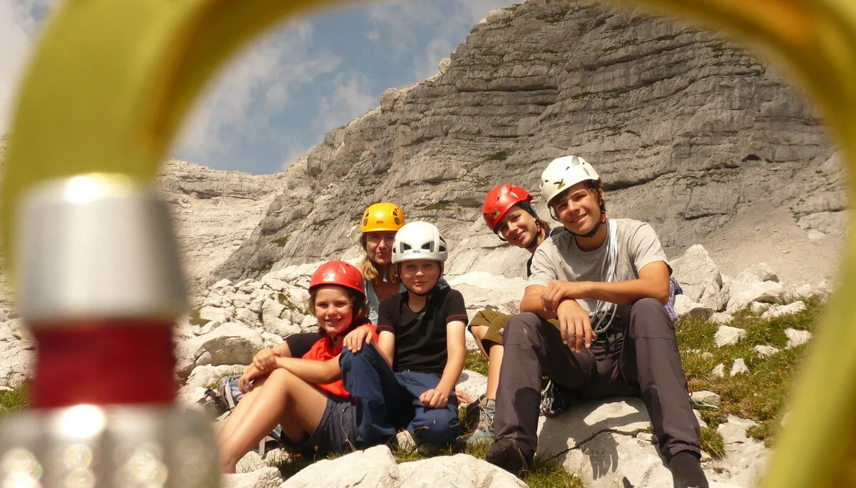 Beim Klettern in den Loferer Steinbergen | © Drexler Magarete