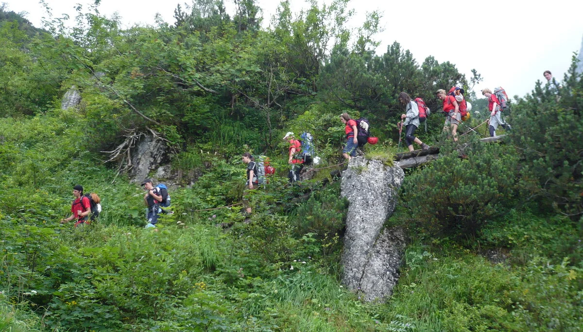 Beim Klettern in den Loferer Steinbergen | © Drexler Magarete