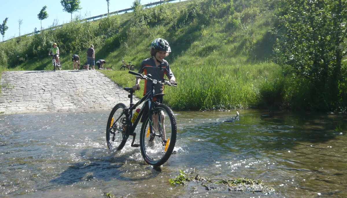 Mountainbike in den Isarhangleiten | © Drexler Magarete