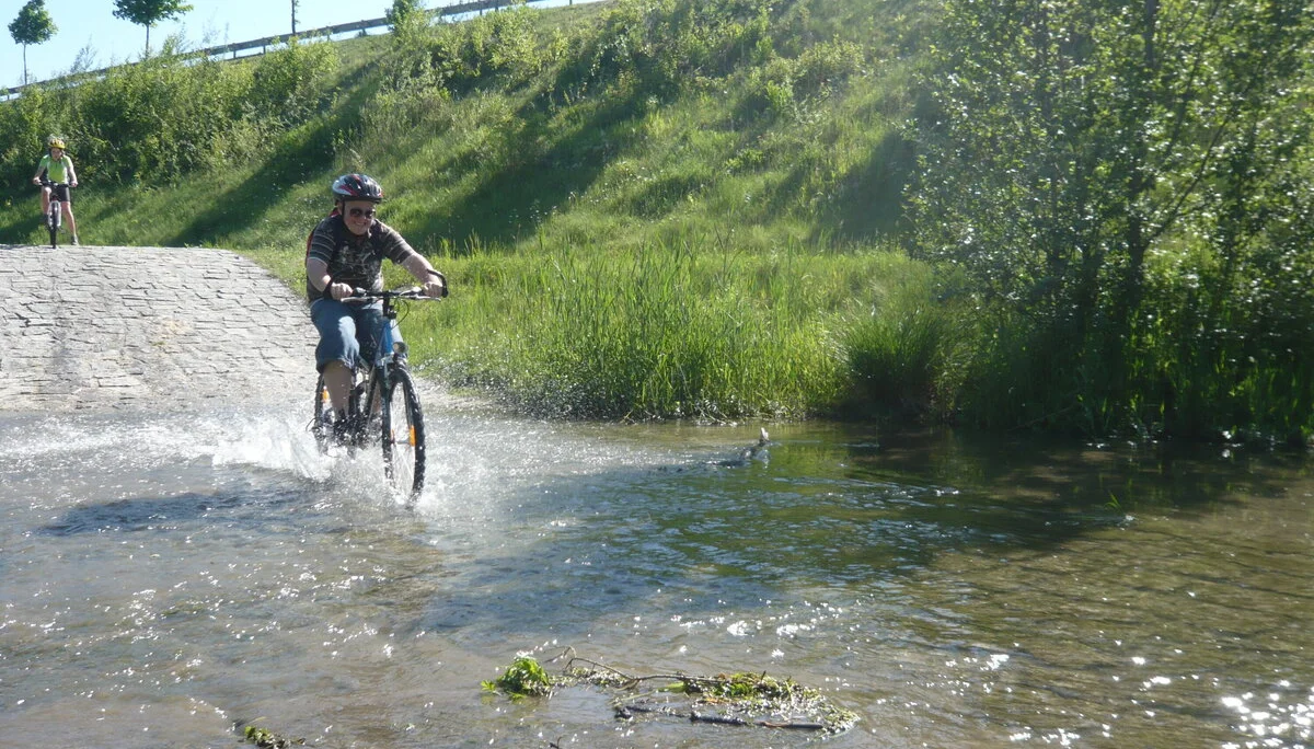 Mountainbike in den Isarhangleiten | © Drexler Magarete