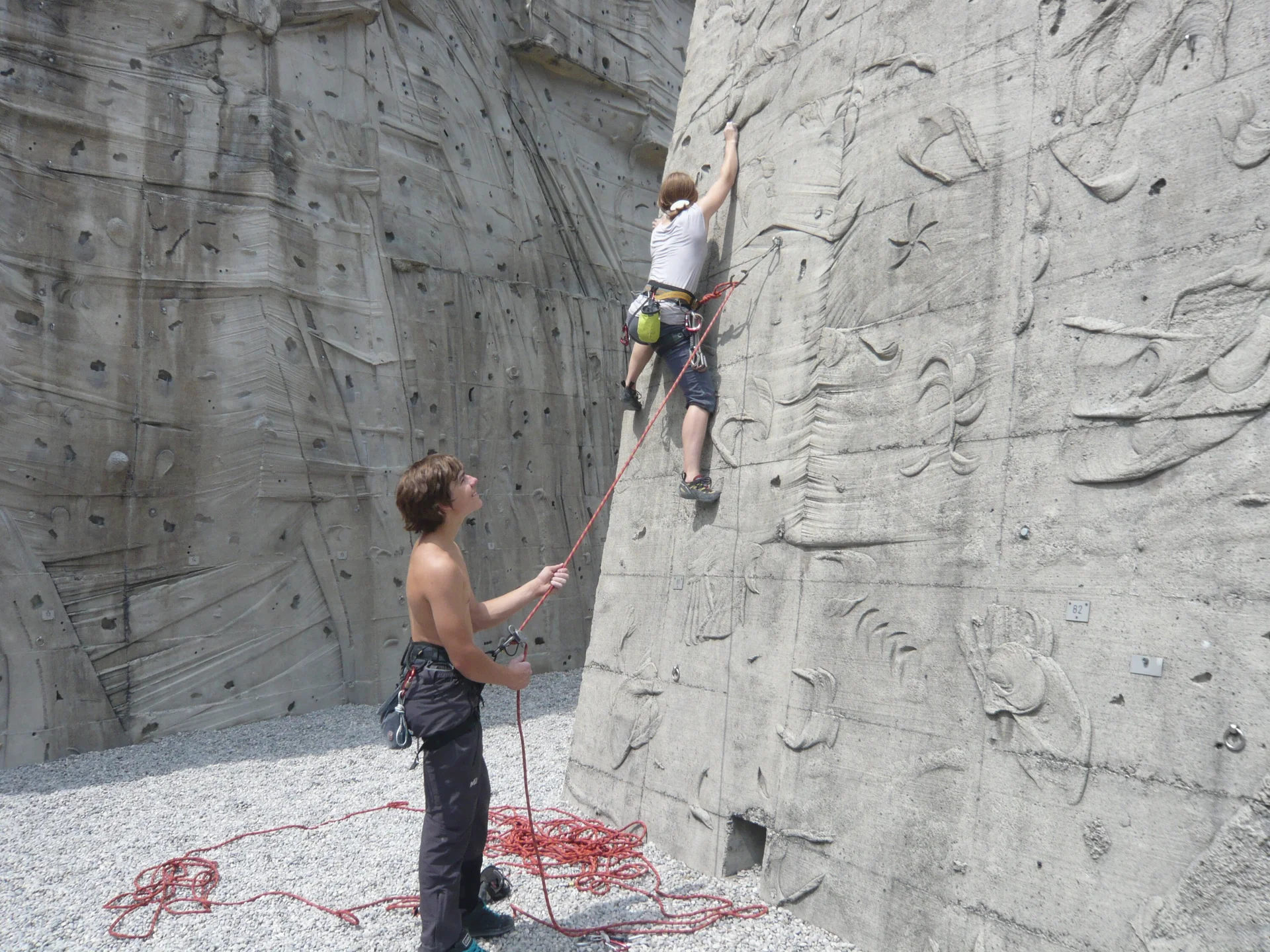 In der DAV Kletteranlage München/Thalkirchen | © Drexler Magarete