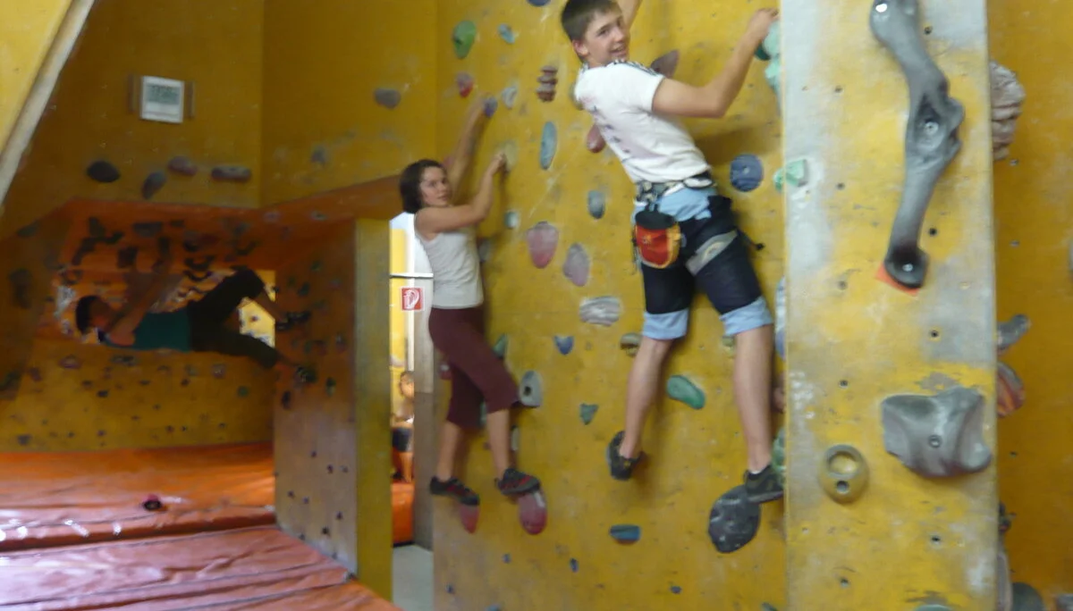 In der DAV Kletteranlage München/Thalkirchen | © Drexler Magarete