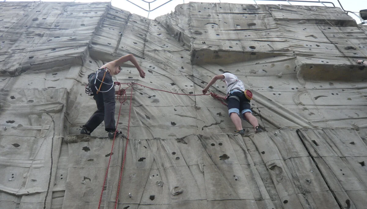 In der DAV Kletteranlage München/Thalkirchen | © Drexler Magarete