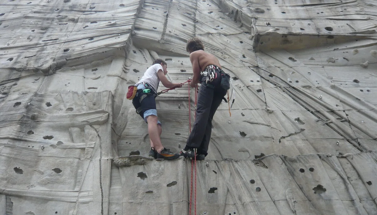 In der DAV Kletteranlage München/Thalkirchen | © Drexler Magarete