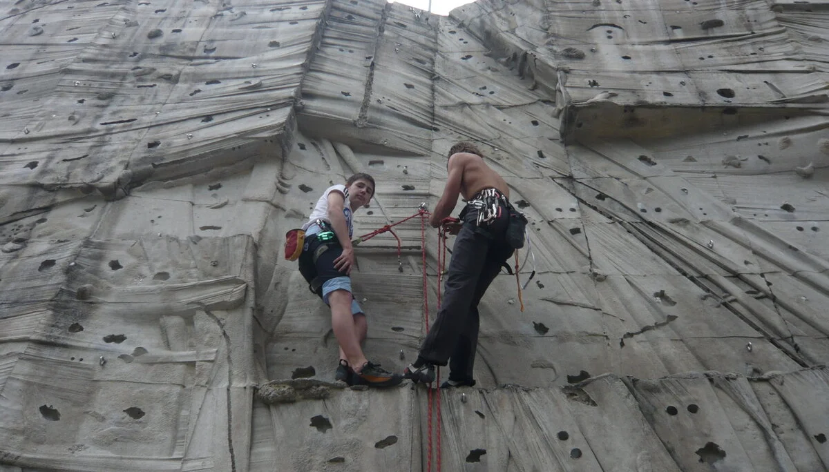 In der DAV Kletteranlage München/Thalkirchen | © Drexler Magarete