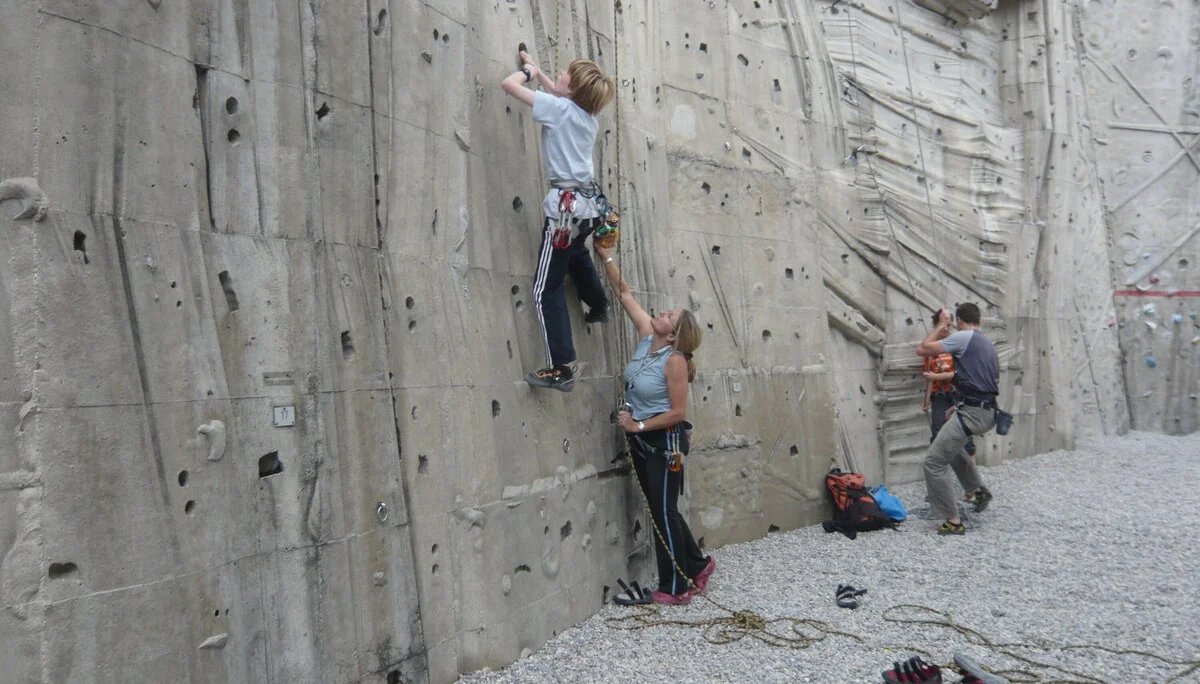 In der DAV Kletteranlage München/Thalkirchen | © Drexler Magarete