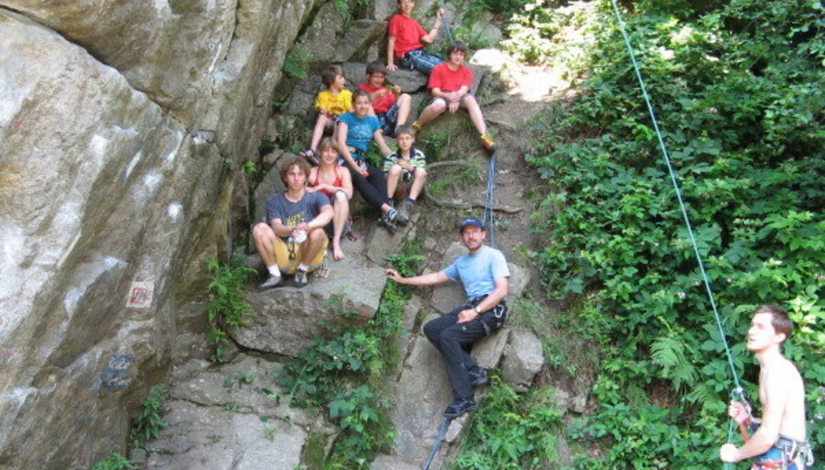 Klettergruppe am Inntalklettergarten | © Ludwig Able