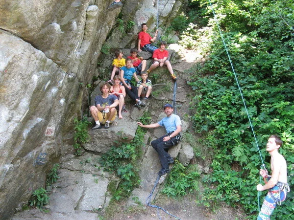 Klettergruppe am Inntalklettergarten | © Ludwig Able