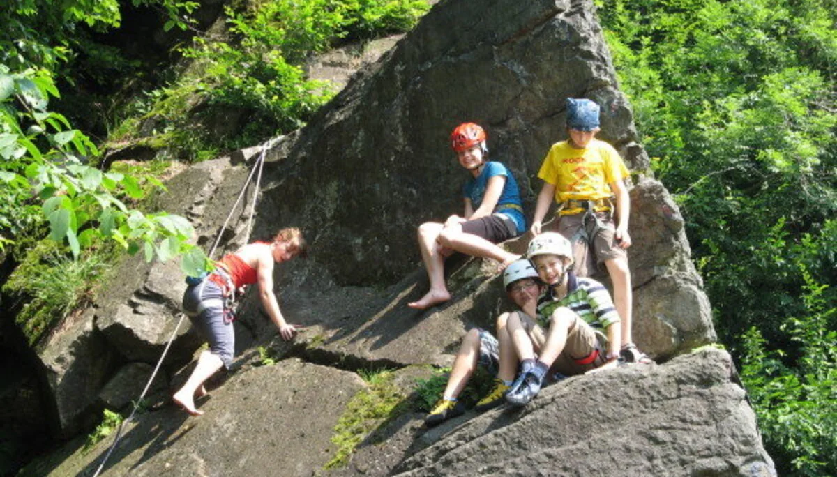 Klettergruppe am Inntalklettergarten | © Ludwig Able