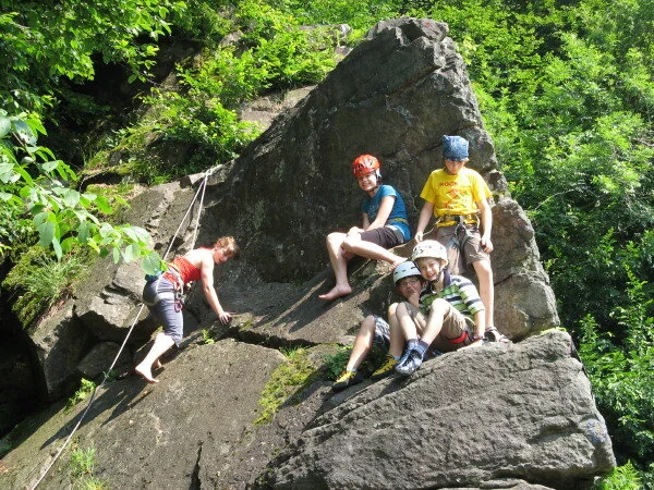 Klettergruppe am Inntalklettergarten | © Ludwig Able