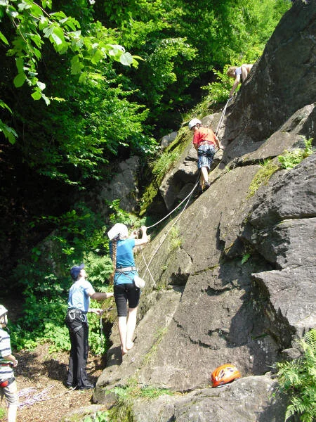 Klettergruppe am Inntalklettergarten | © Ludwig Able