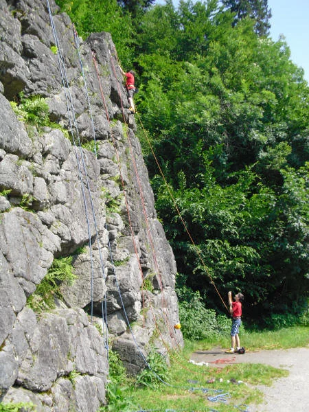 Klettergruppe am Inntalklettergarten | © Ludwig Able