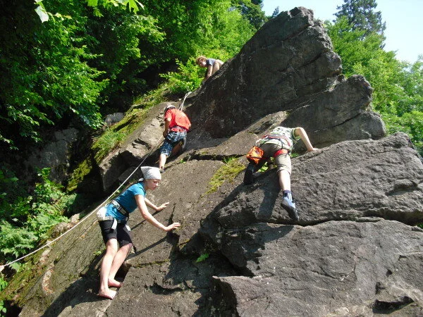 Klettergruppe am Inntalklettergarten | © Ludwig Able