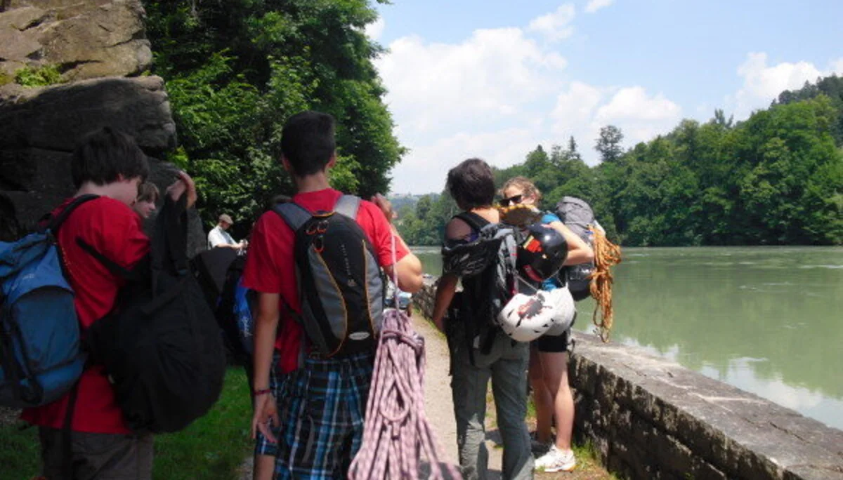 Klettergruppe am Inntalklettergarten | © Ludwig Able