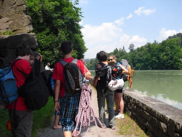 Klettergruppe am Inntalklettergarten | © Ludwig Able