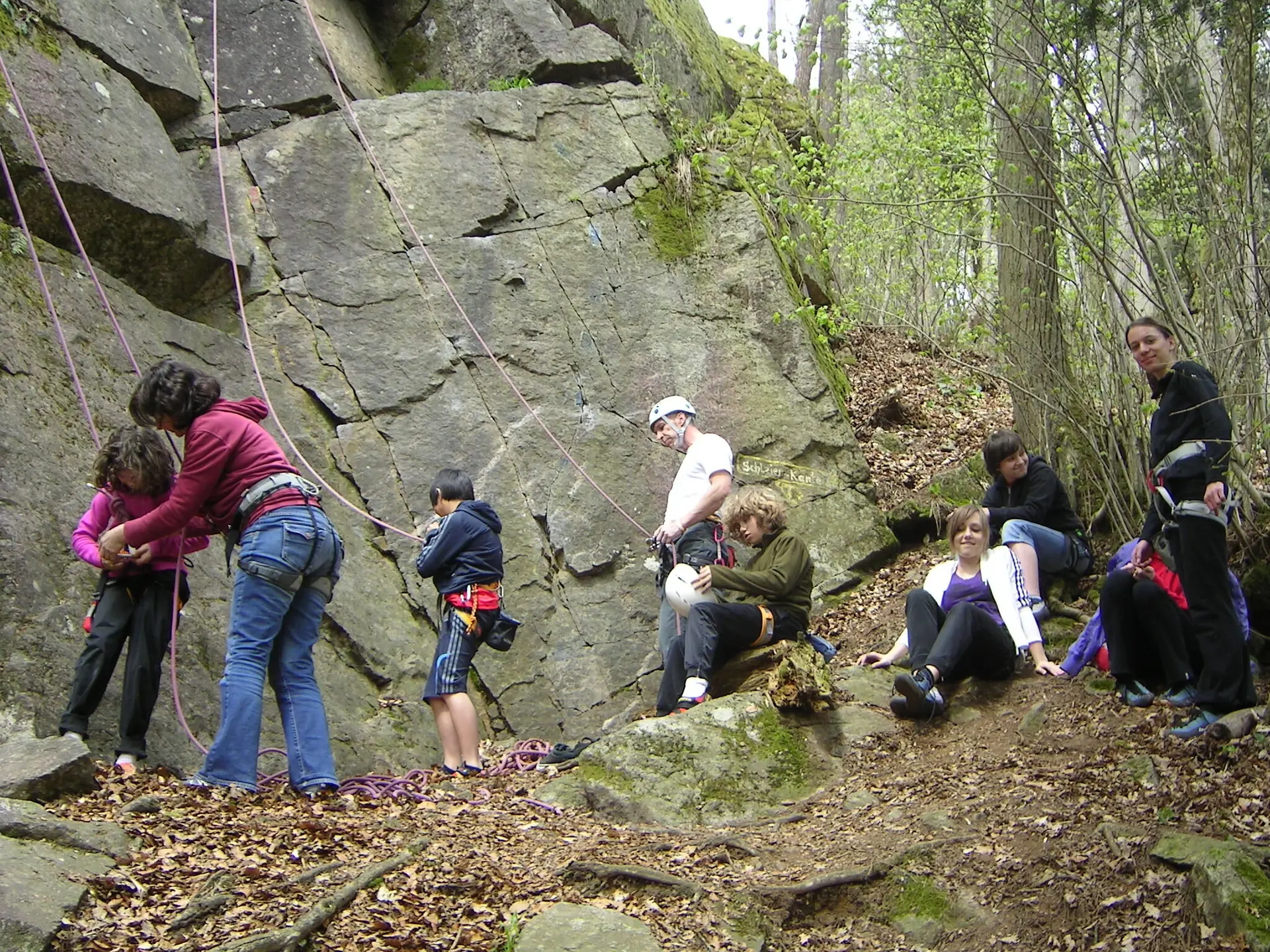 Klettergruppe am Inntalklettergarten | © Widl Konrad
