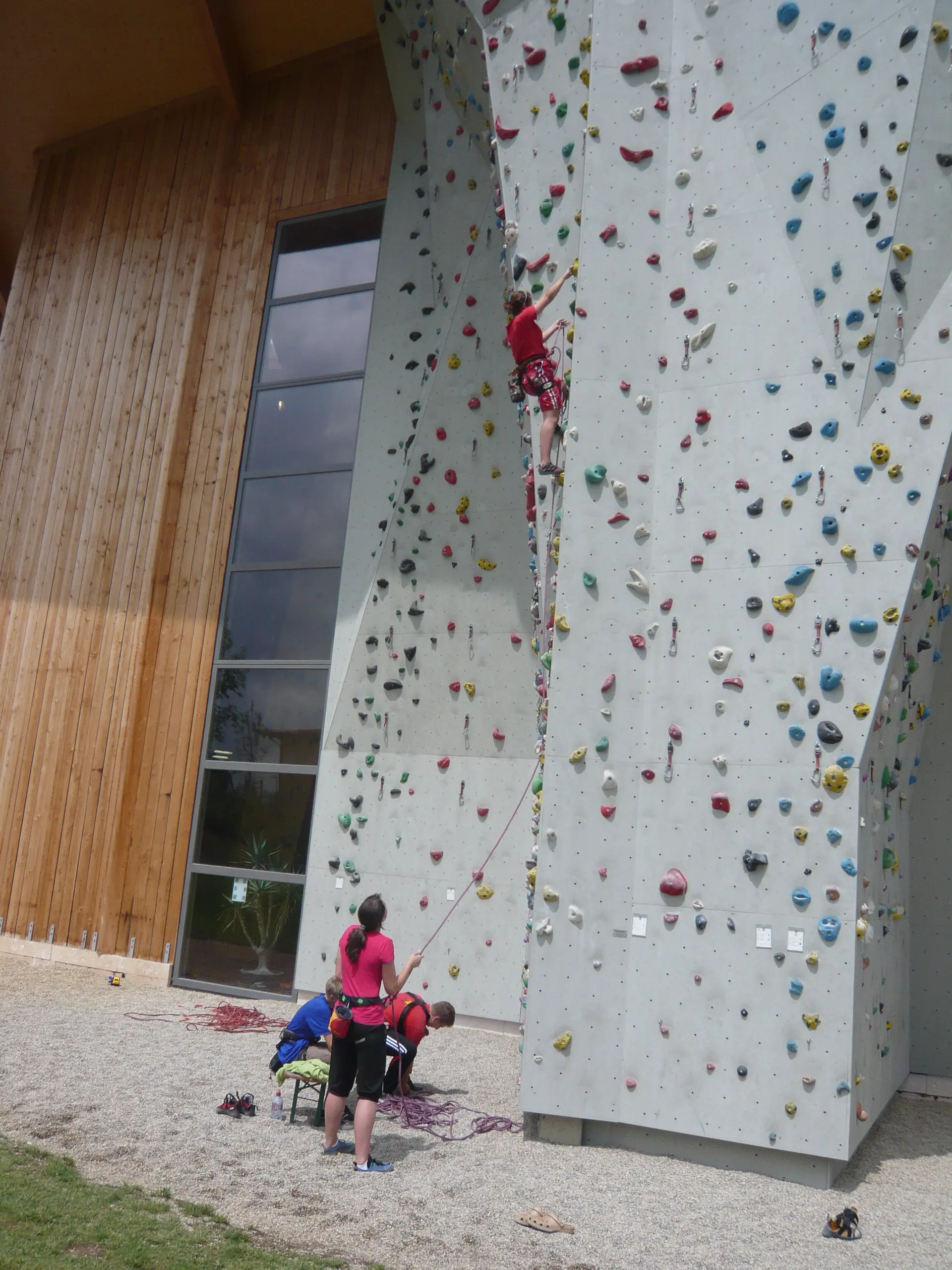 In der Kletterhalle des DAV Regensburg | © Drexler Magarete