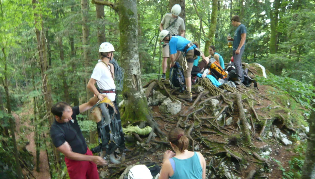 Beim Klettern am Wolfgangsee | © Drexler Magarete
