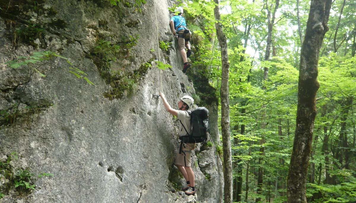 Beim Klettern am Wolfgangsee | © Drexler Magarete
