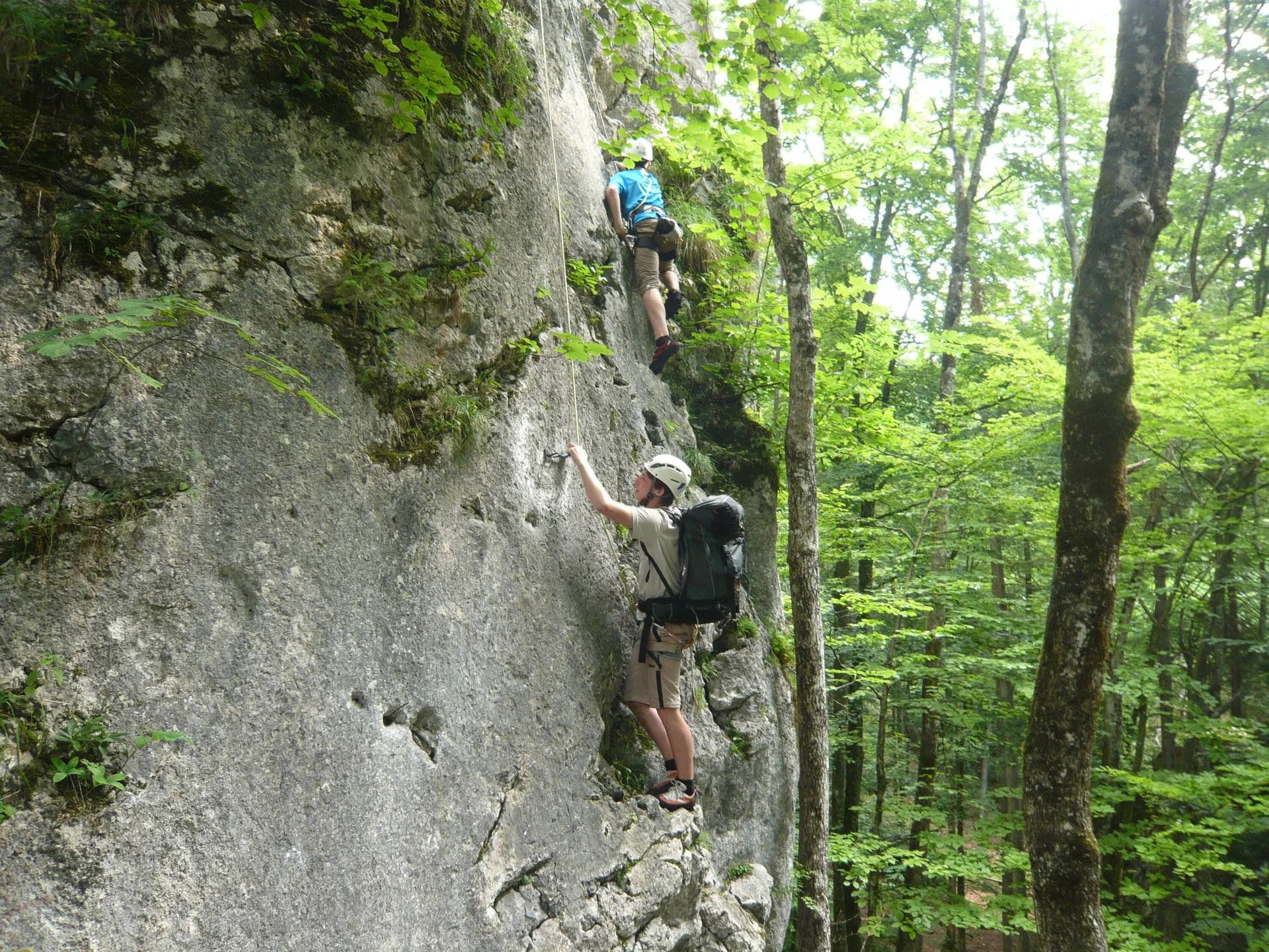 Beim Klettern am Wolfgangsee | © Drexler Magarete