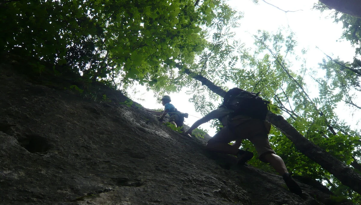 Beim Klettern am Wolfgangsee | © Drexler Magarete