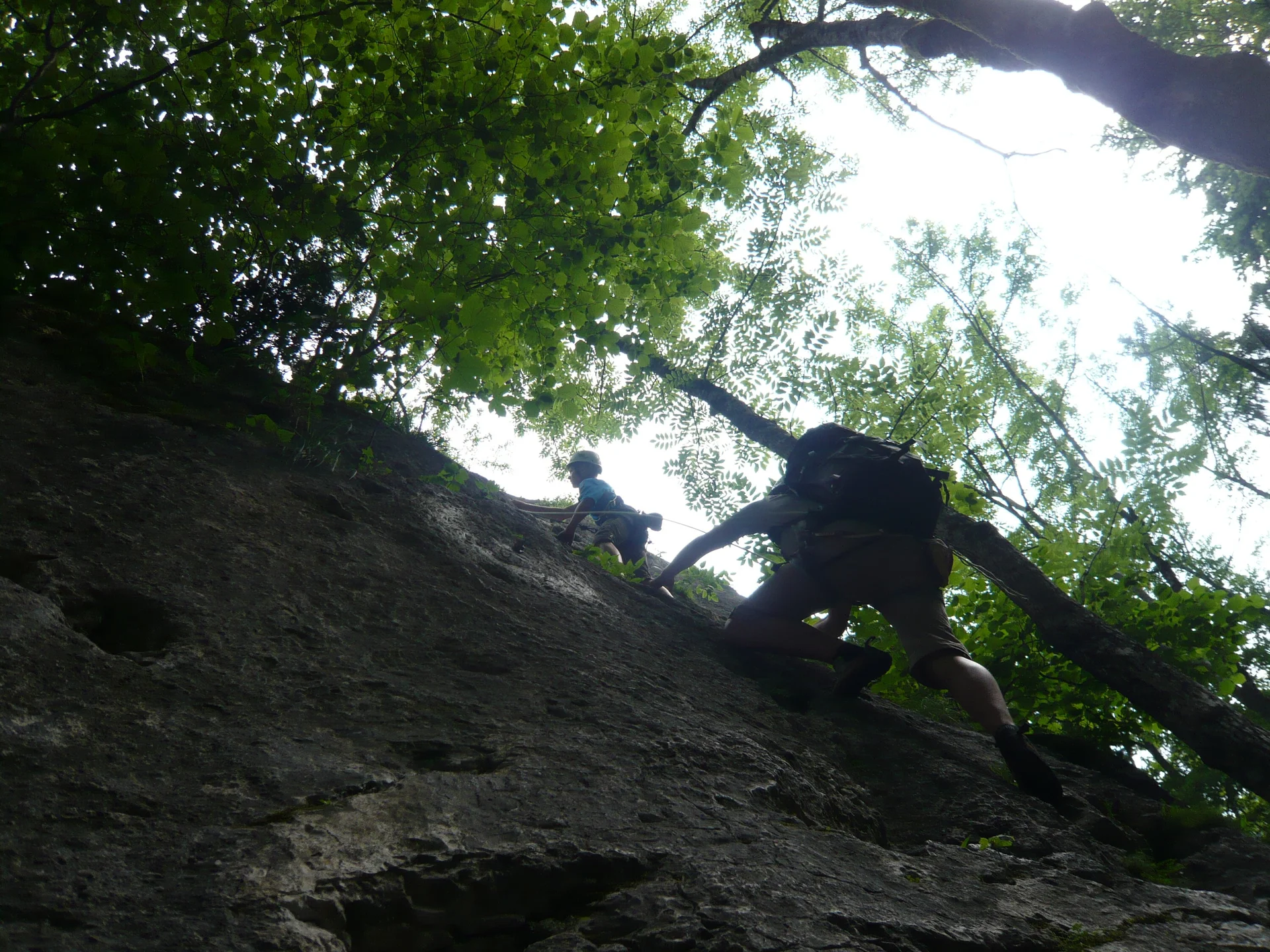 Beim Klettern am Wolfgangsee | © Drexler Magarete