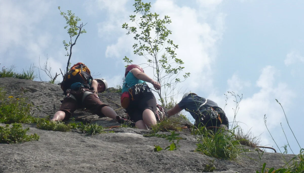Beim Klettern am Wolfgangsee | © Drexler Magarete