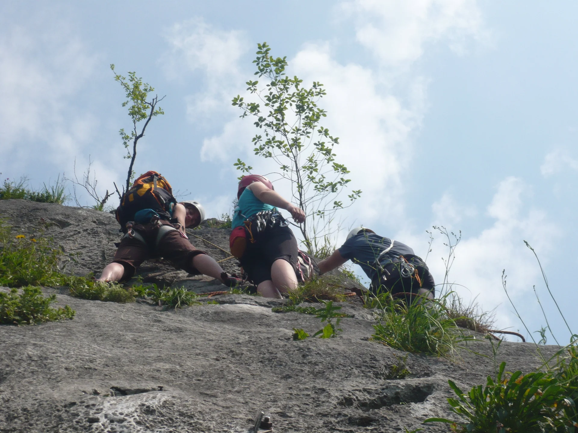 Beim Klettern am Wolfgangsee | © Drexler Magarete