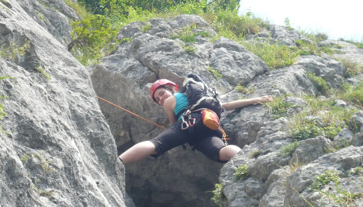 Beim Klettern am Wolfgangsee | © Drexler Magarete