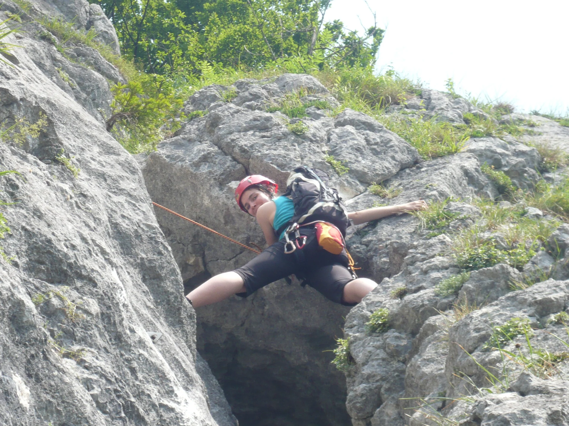 Beim Klettern am Wolfgangsee | © Drexler Magarete