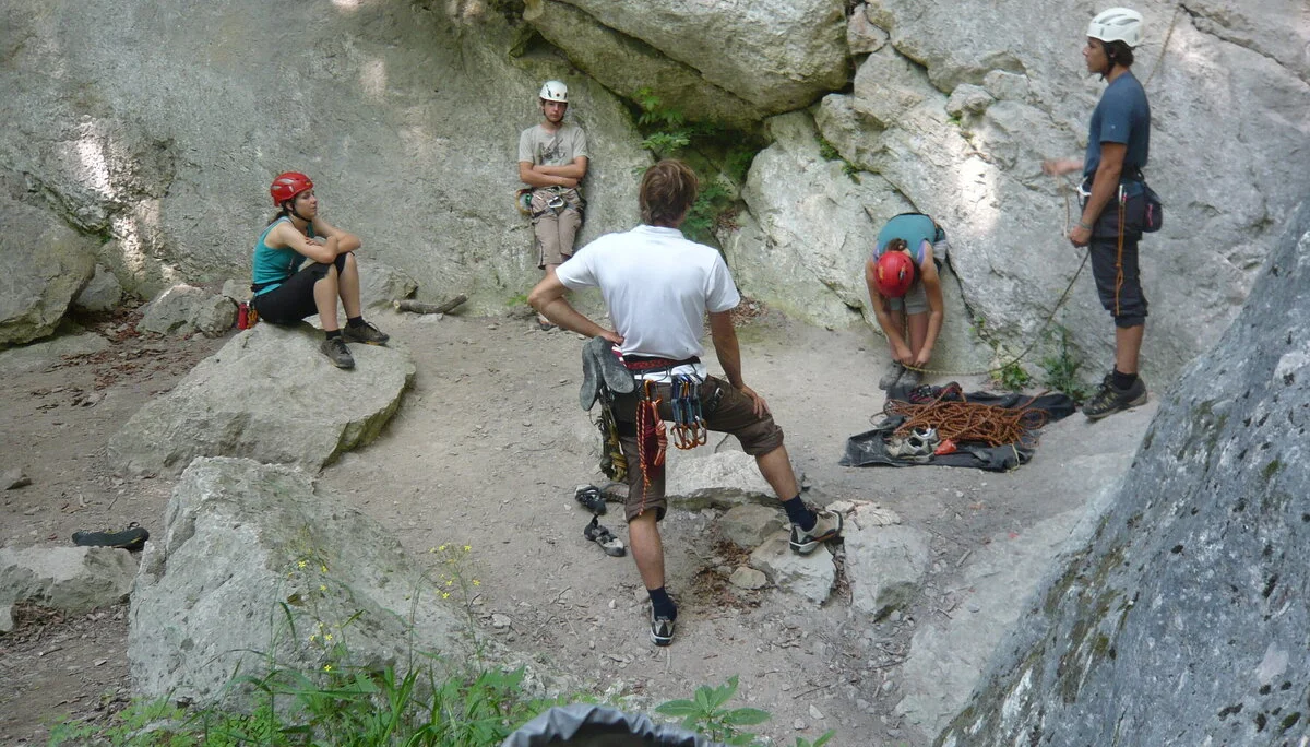 Beim Klettern am Wolfgangsee | © Drexler Magarete