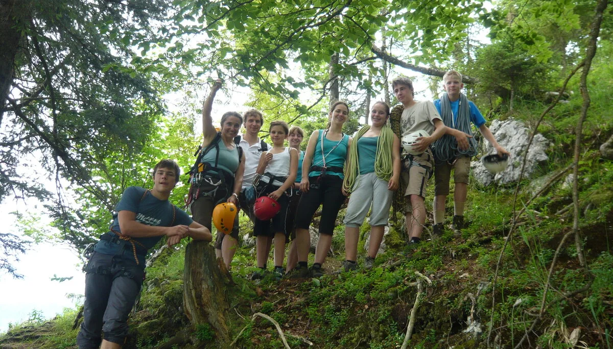 Beim Klettern am Wolfgangsee | © Drexler Magarete