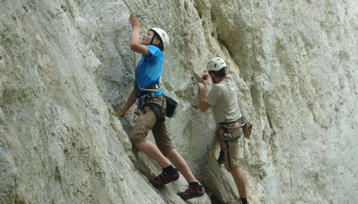 Beim Klettern am Wolfgangsee | © Drexler Magarete
