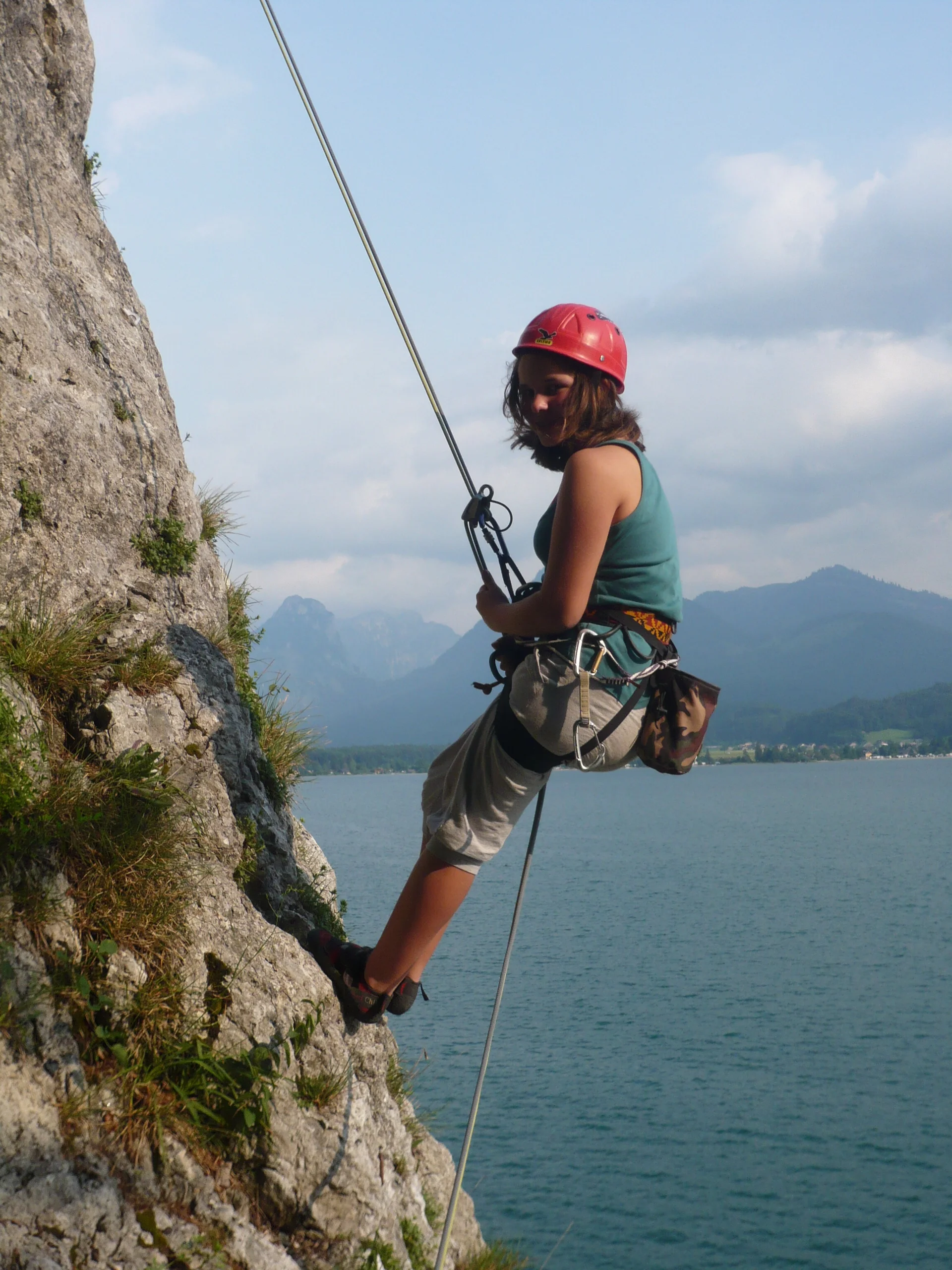 Beim Klettern am Wolfgangsee | © Drexler Magarete