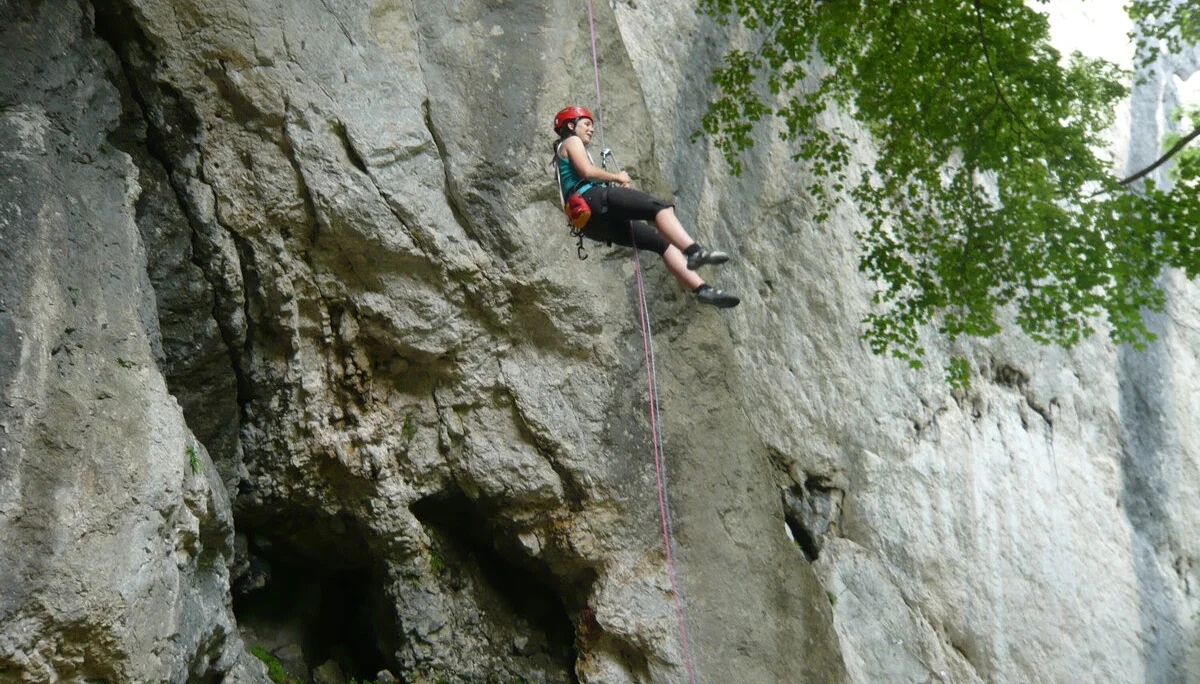 Beim Klettern am Wolfgangsee | © Drexler Magarete