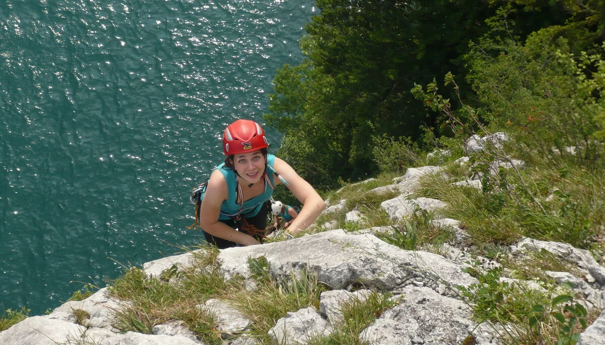 Beim Klettern am Wolfgangsee | © Drexler Magarete