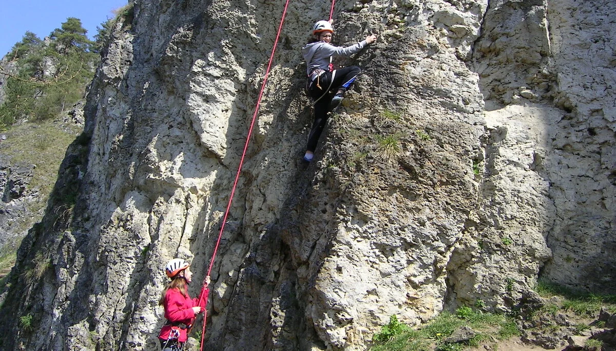 Beim Klettern in Schönhofen | © Able Ludwig