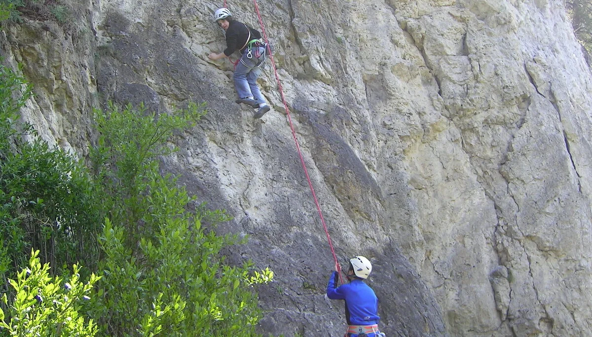 Beim Klettern in Schönhofen | © Able Ludwig