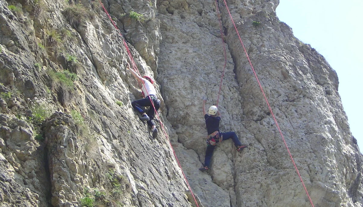 Beim Klettern in Schönhofen | © Able Ludwig