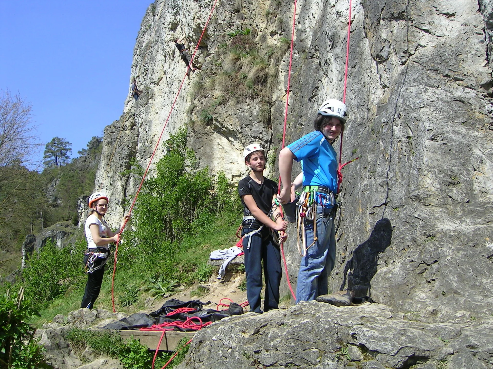 Beim Klettern in Schönhofen | © Able Ludwig