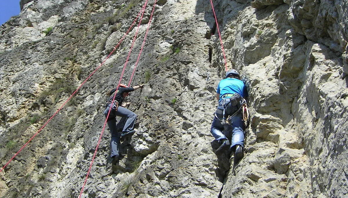 Beim Klettern in Schönhofen | © Able Ludwig