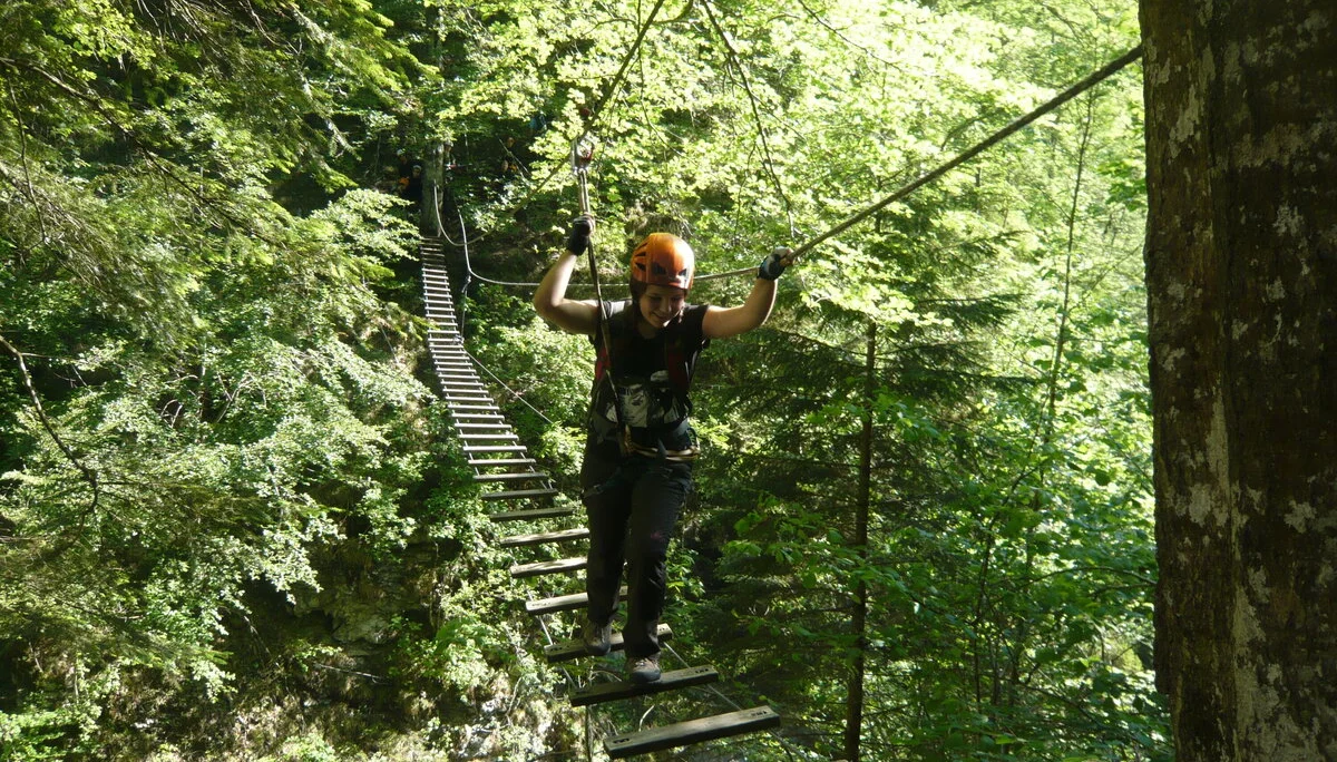 Beim Klettern am Wolfgangsee | © Drexler Magarete