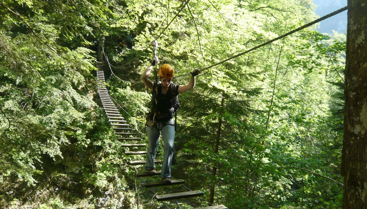 Beim Klettern am Wolfgangsee | © Drexler Magarete