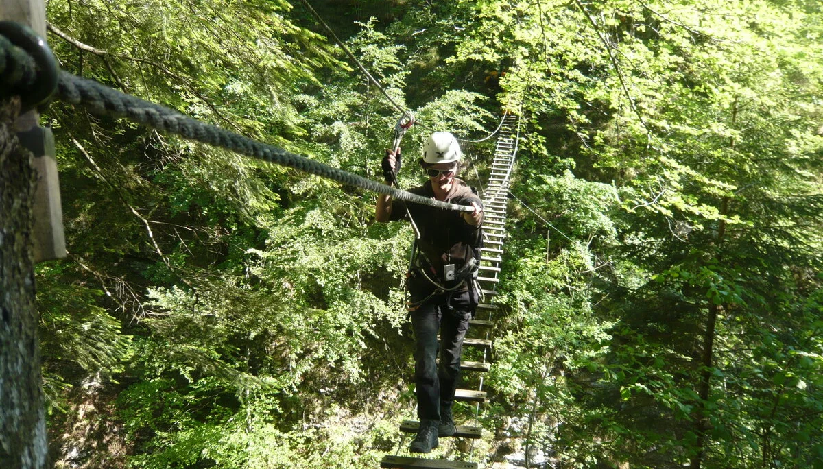 Beim Klettern am Wolfgangsee | © Drexler Magarete
