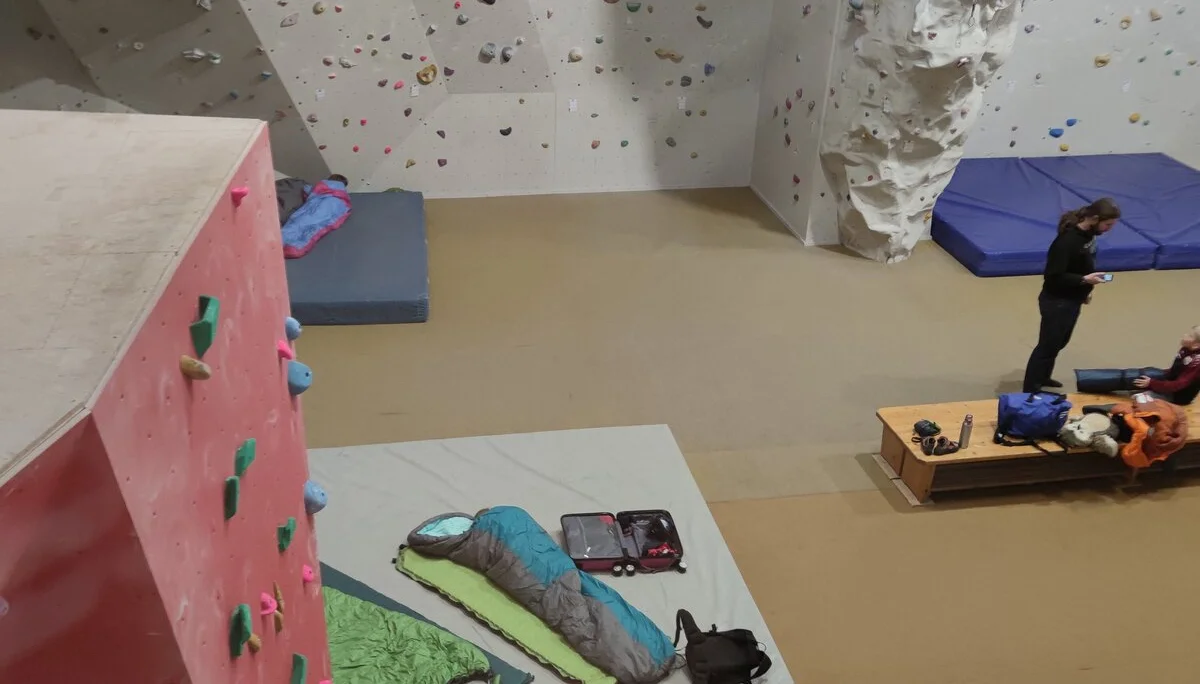 Übernachtung Kletterhalle | © Schlappinger Anna