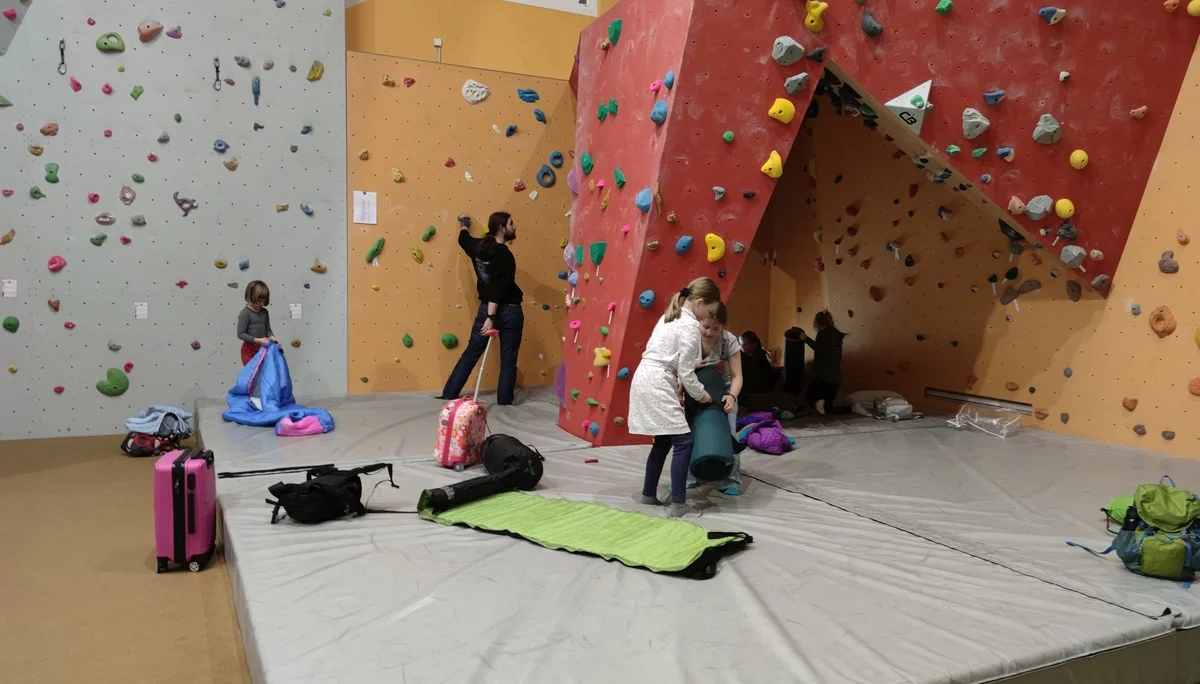 Übernachtung Kletterhalle | © Schlappinger Anna